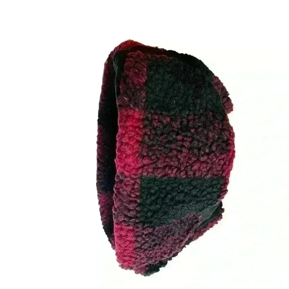 Men's Levi’s Canvas Trapper Hat with Plaid Sherpa Lining Size S/M New With Tags